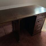 Small desk with 3 drawers and a folding shelf