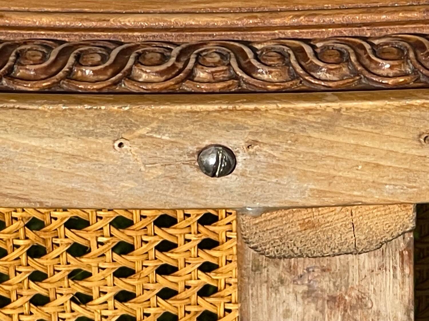 Banquette en Cannage Style Louis XVI