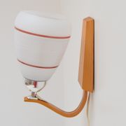Mid-century wood wall lamp  by Drevo Humpolec, 1970
