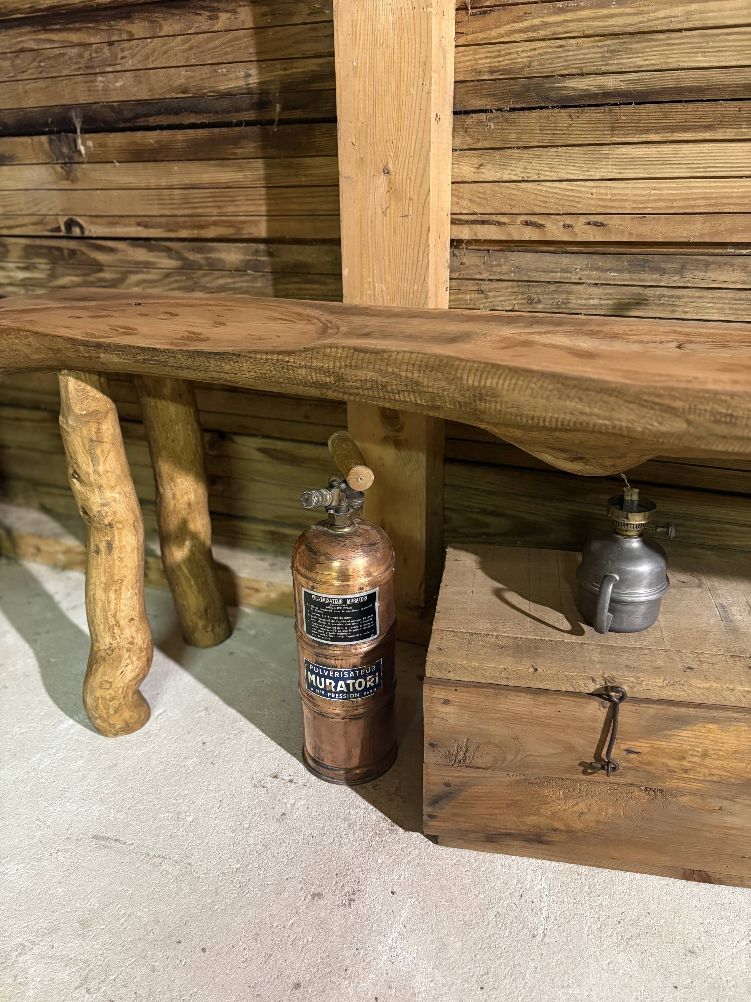 Old solid wood bench – country house spirit
