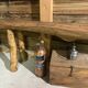 Old solid wood bench – country house spirit