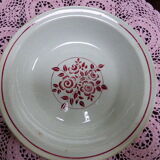 Art Deco, hbc montereau, france, red flowers Bowl