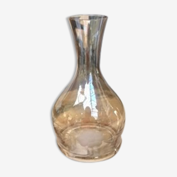 Vase en verre gravé