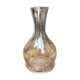 Engraved glass vase