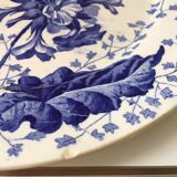 Assiette terre de fer Creil et Montereau décor primevère XIX