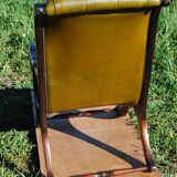 Chesterfield Victoria chair in green leather.