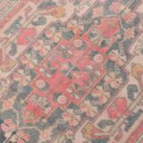 4x7 Red Navy Blue Handmade Turkish Rug, 132x228Cm SK 20526