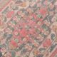 Tapis turc vintage bleu marine et rouge
