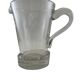 Large stylized glass pitcher