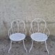 Paire de fauteuil en fer blanc ancien