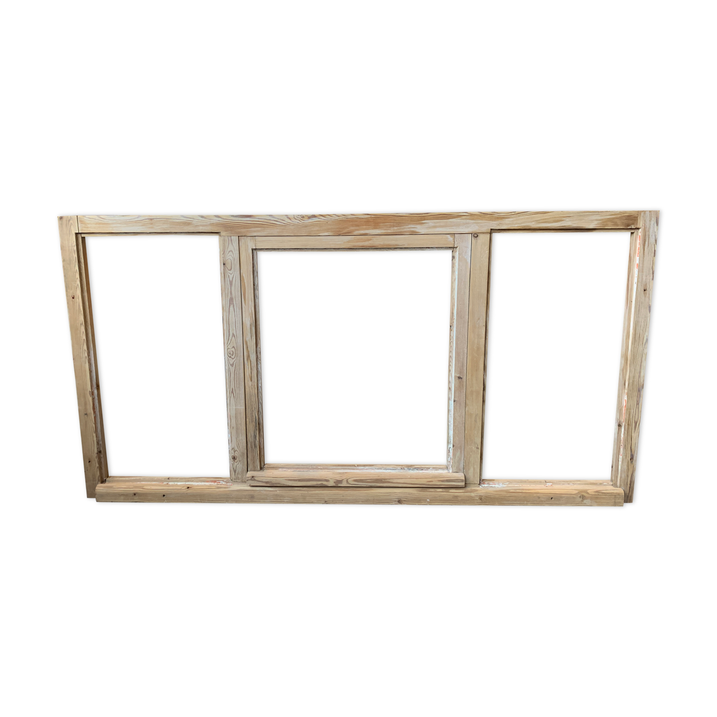 Old wooden workshop window