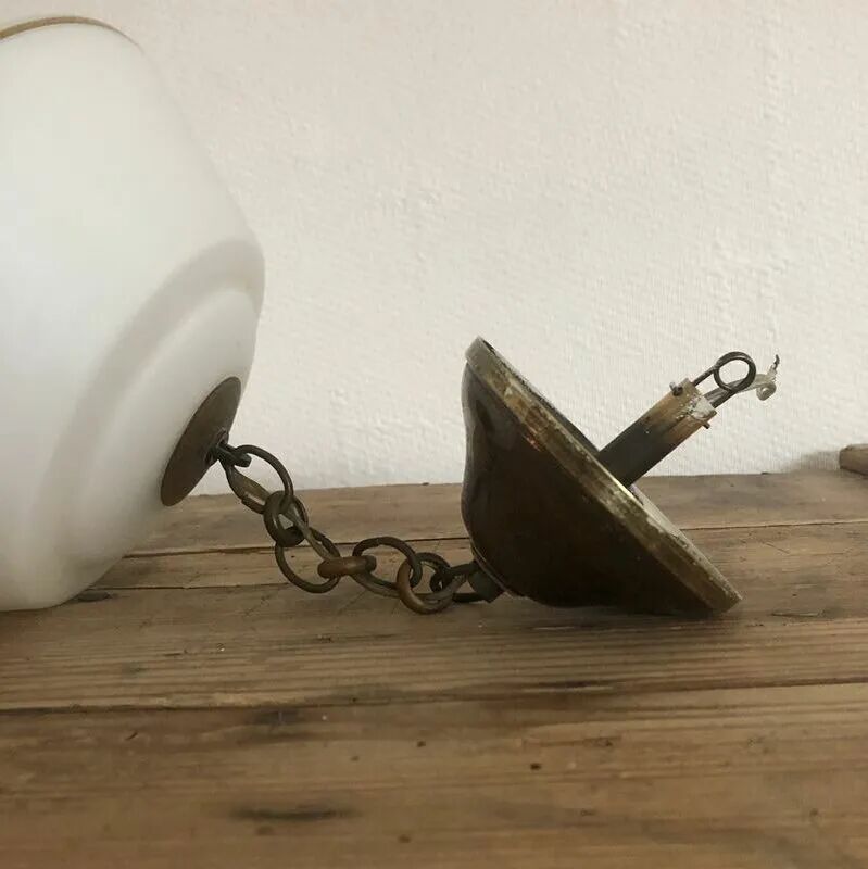 Vintage opaline suspension