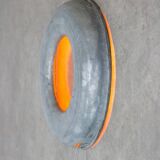 Vintage Italian Metal Donought Wall Lamp