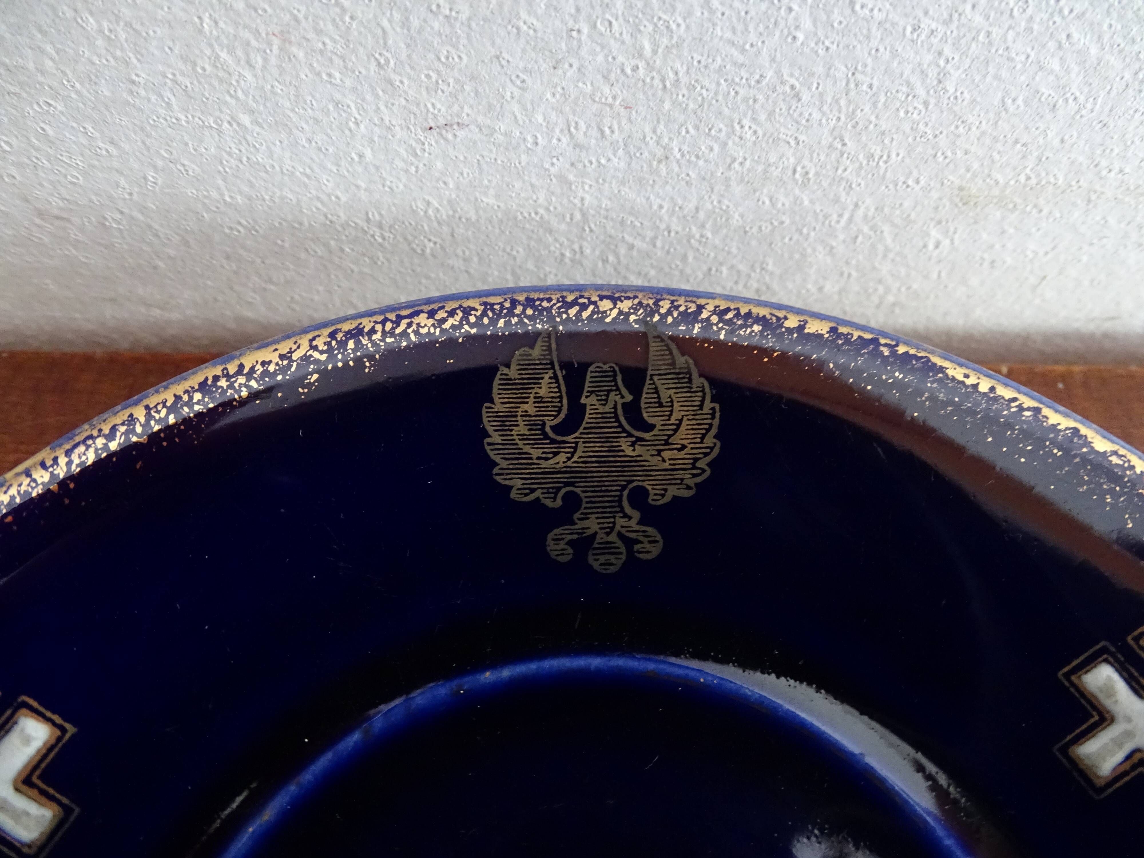Coffee service Kg Lunéville 4 pers- Lys coat of arms Joan of Arc - Croix Lorraine