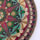 Plate or empty pocket in partitioned copper and vintage enamels