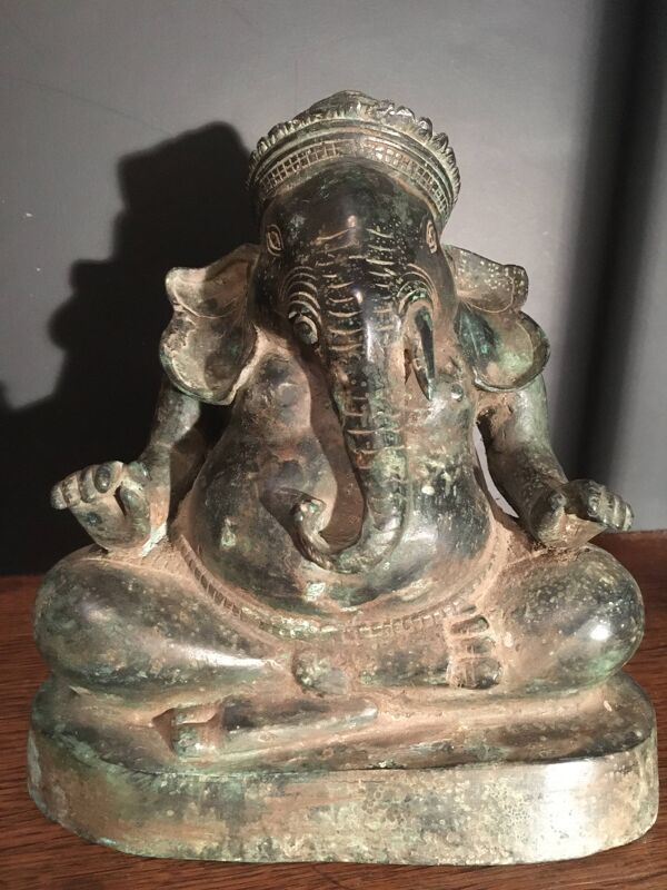 Statue Ganesh en bronze, inde