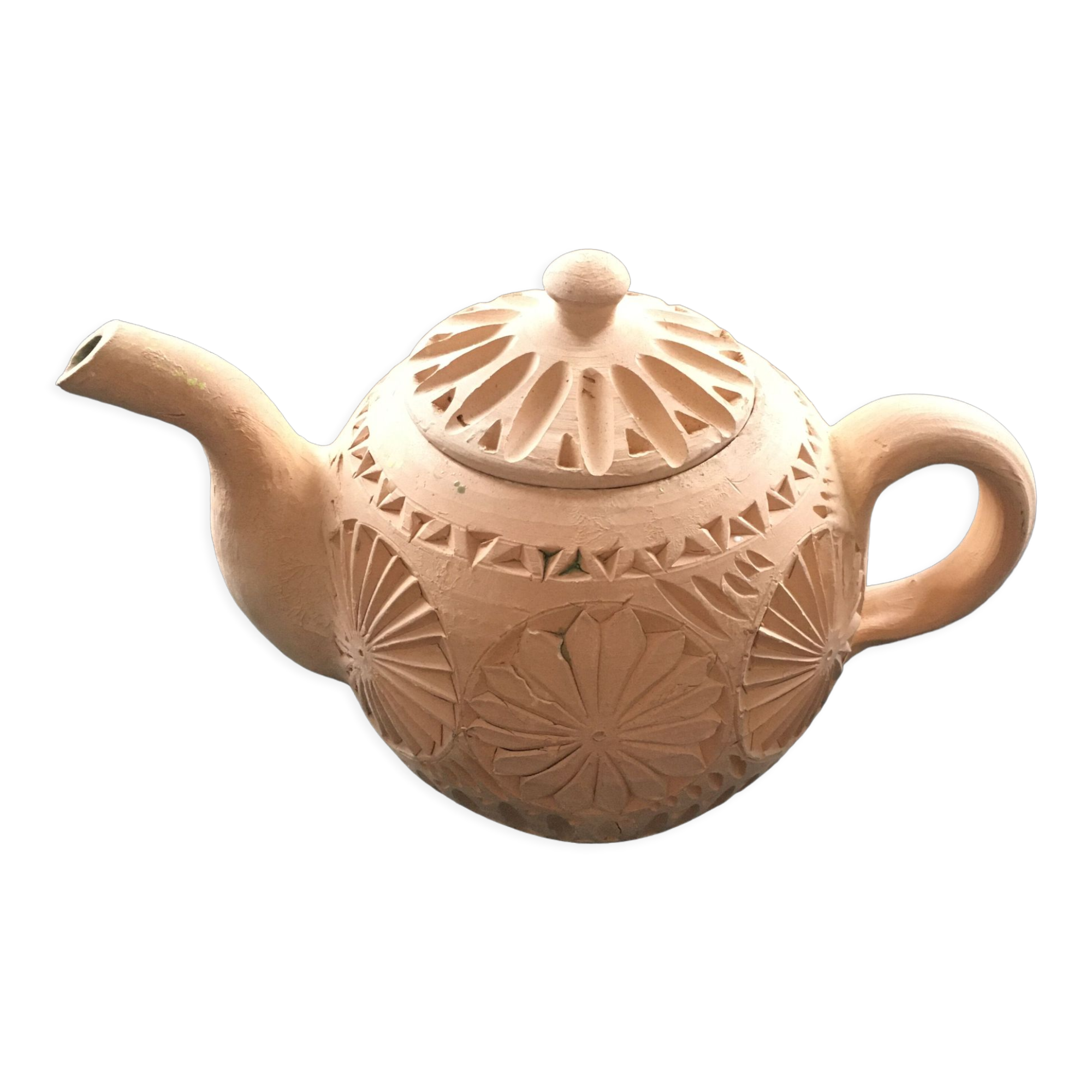 Ceramic teapot with glazed interior