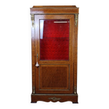 library - Louis XVI style display cabinet, in marquetry / second half of the 20th century