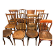 11 antique bistro chairs and a stool (thonet/Fischel/Baumann)