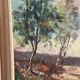 Mid-Century Oil on canvas “Trees” by Lars S 58, Vintage & Framed 57×47cm