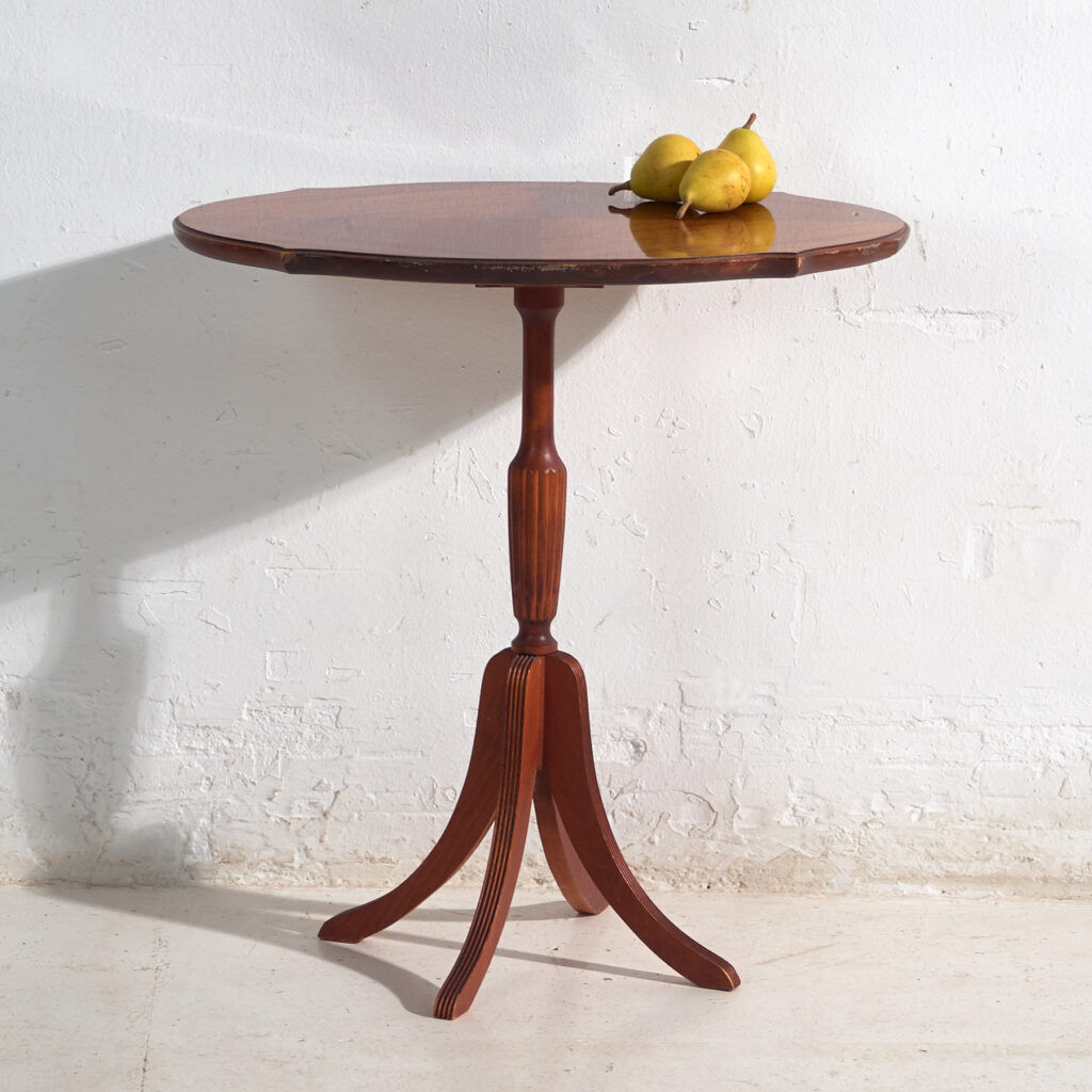 Antique tripod mahogany gueridon – Central Europe, circa 1930