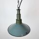 Industrial Petrol Enamel Military Pendant Lamp with Cast Aluminium Top