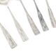 Art Deco brass spoons, 1950s, set of 6
