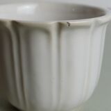 Set of 4 white ceramic cups