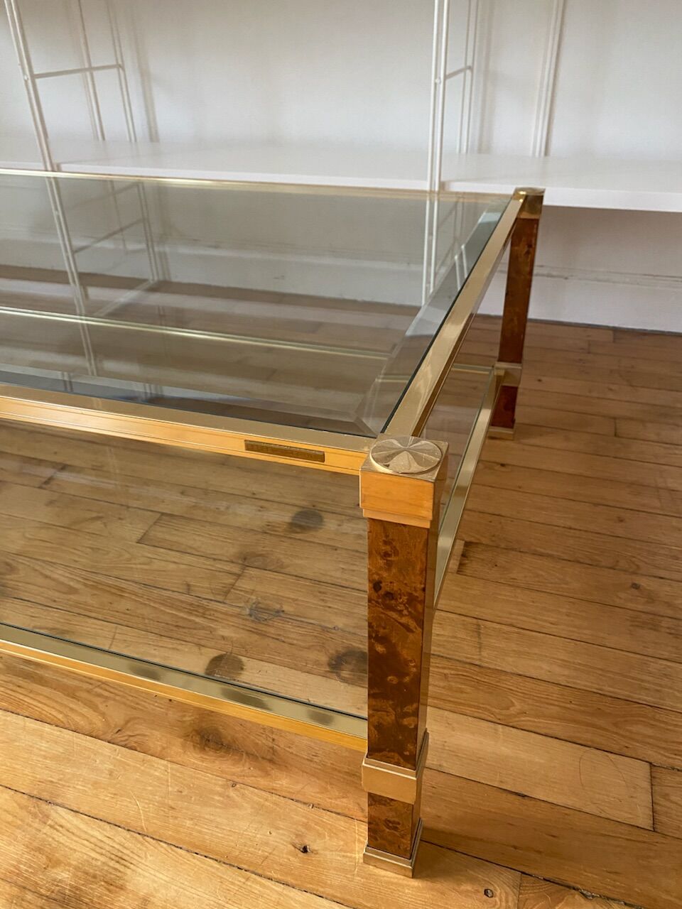 Table basse en verre Pierre Vandel