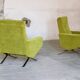 Set de salon canapé - 2 fauteuils design 1960 par Paul Geoffroy Troika Airborne