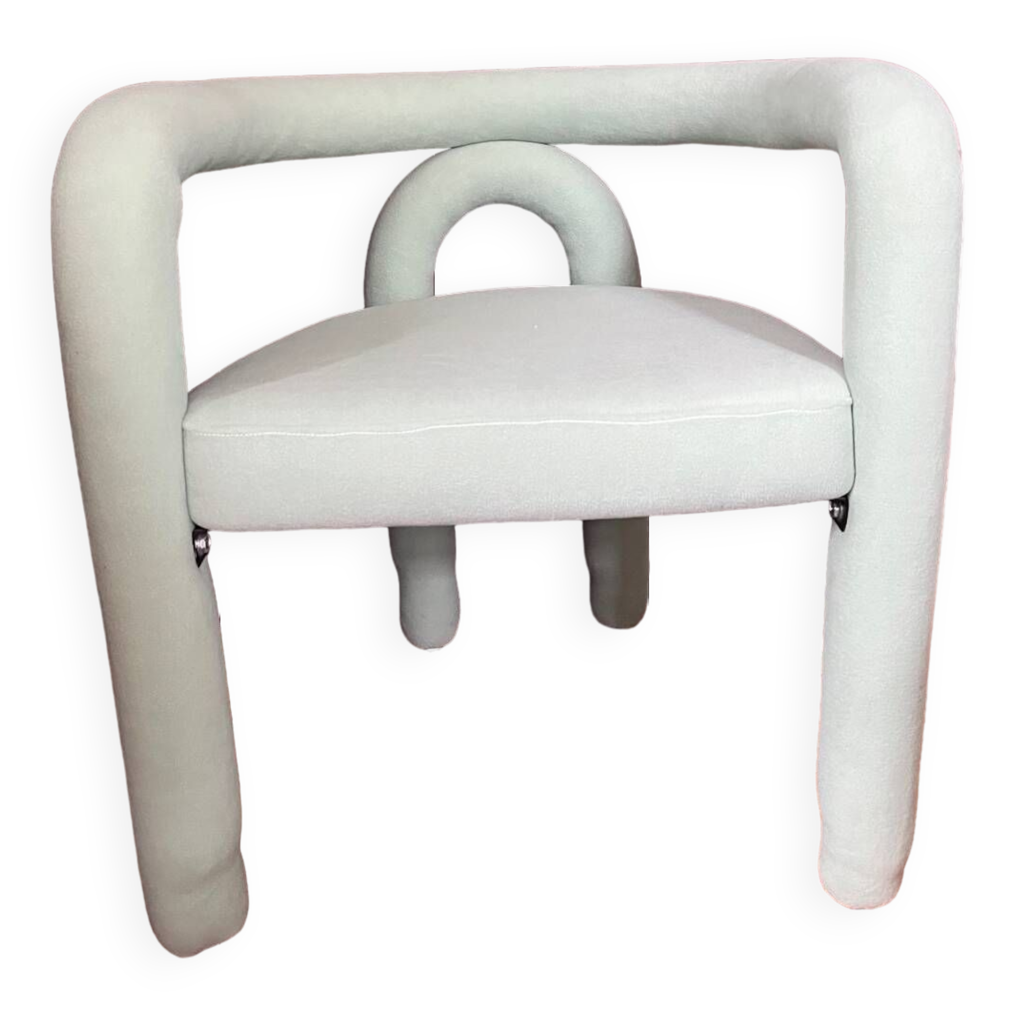 Chaise en velours des années 70