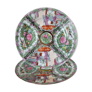 2 assiettes chinoises - polychrome
