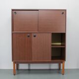 1970s Italian Cabinet With Sliding Doors