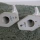 Pair of Paris porcelain coat hooks