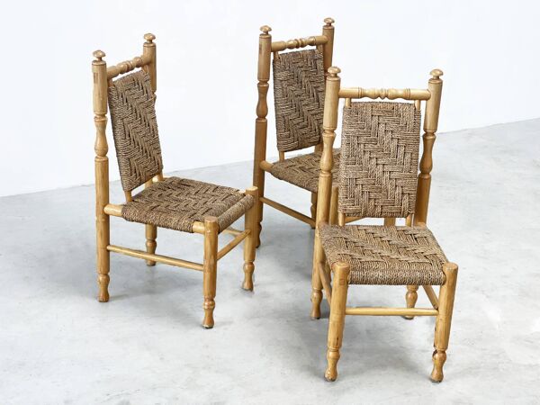 ensemble de 3 chaises d'appoint / chaises de salle à manger