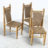 set of 3 sidechairs / dining chairs