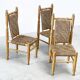 set of 3 sidechairs / dining chairs