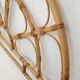 Vintage rattan bed for 2 people 140/190