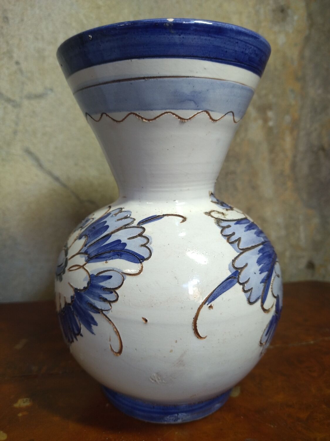 Italian blue vase - Ceramiche Paoli
