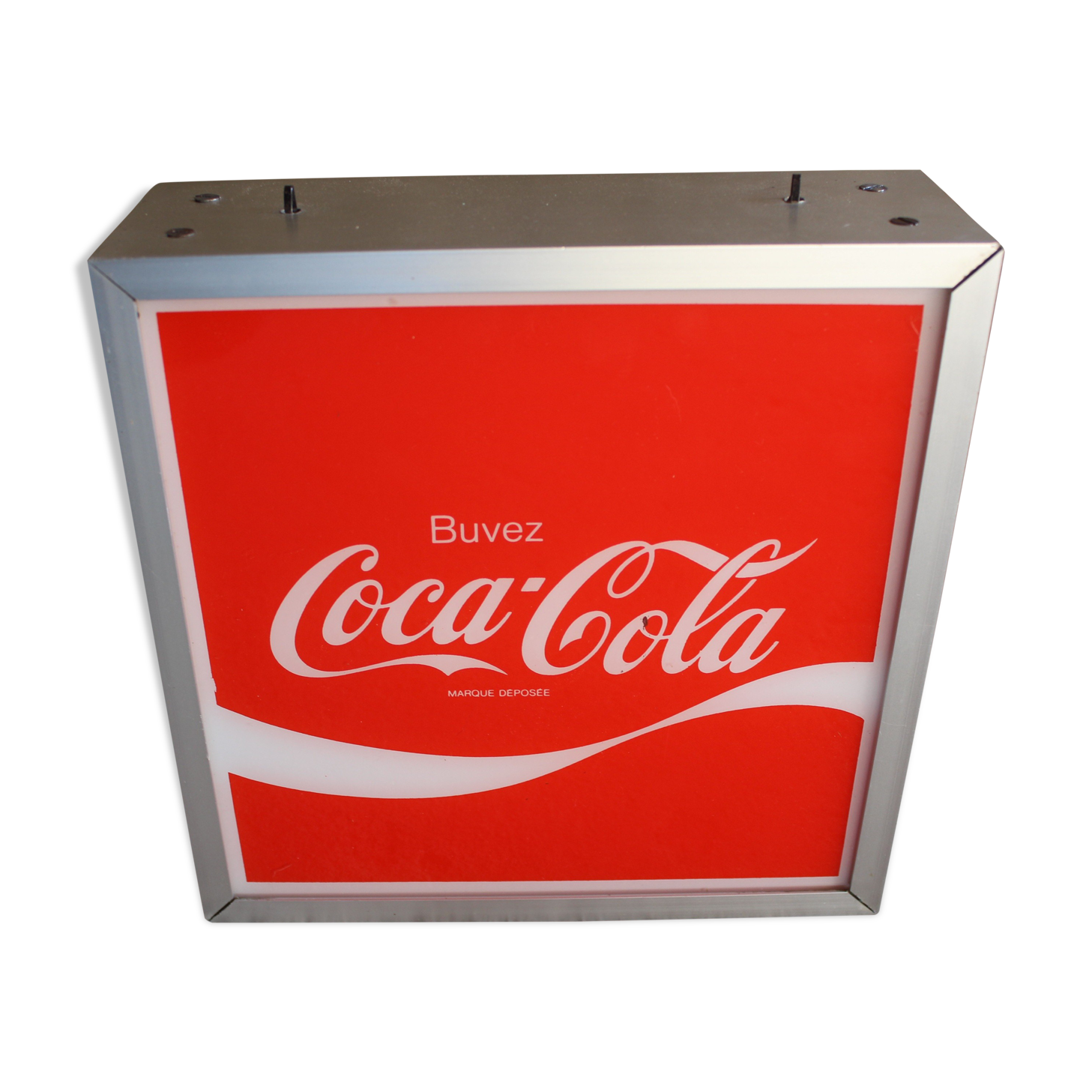 Illuminated Coca Cola bar sign