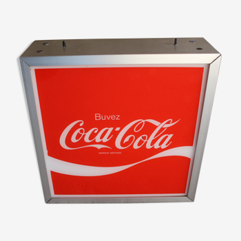 Illuminated Coca Cola bar sign