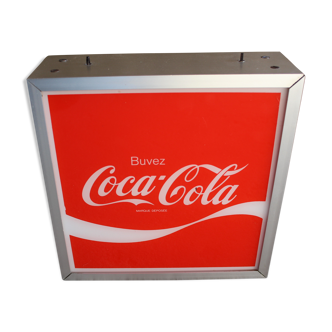 Illuminated Coca Cola bar sign