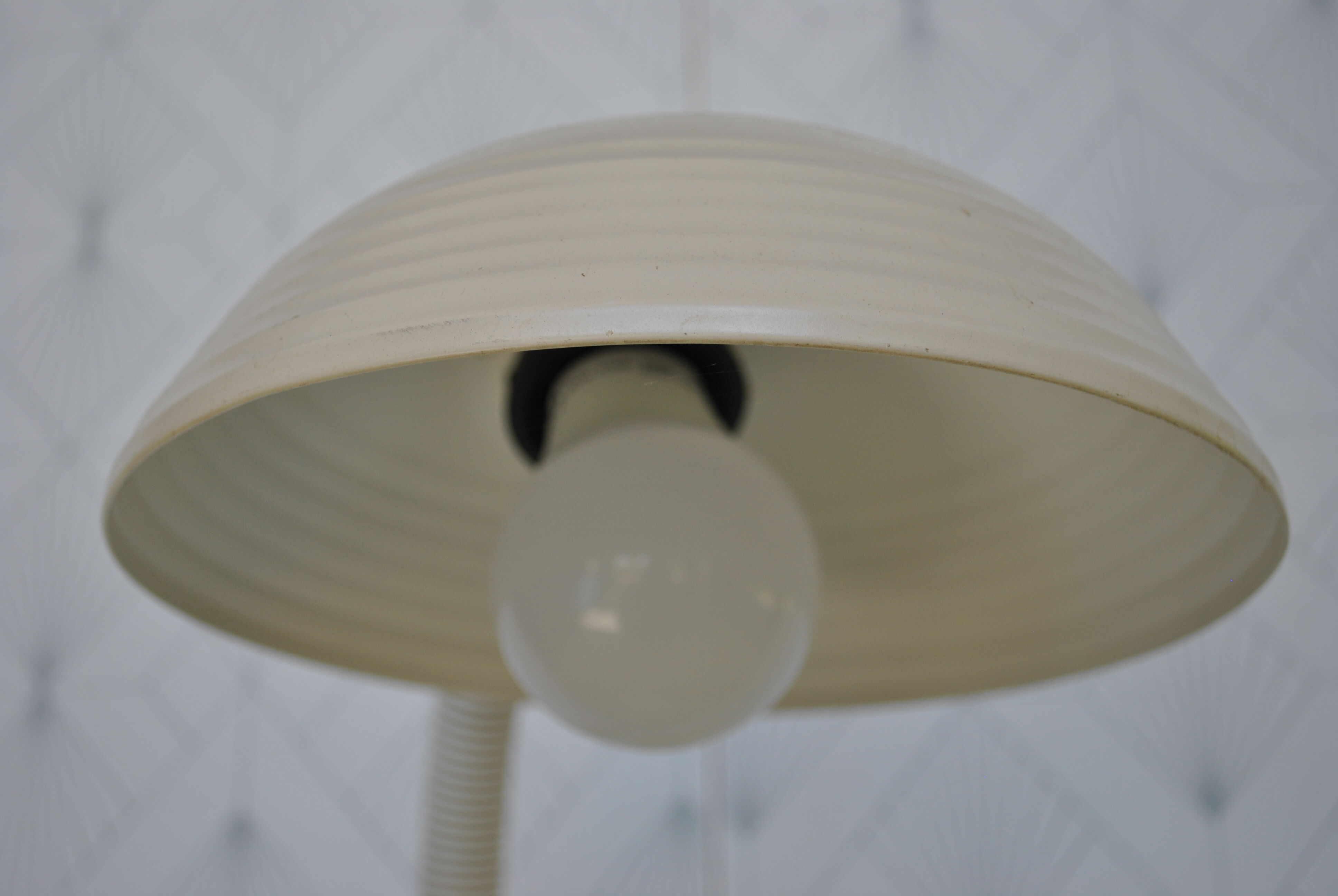 Vintage white Aluminor lamp