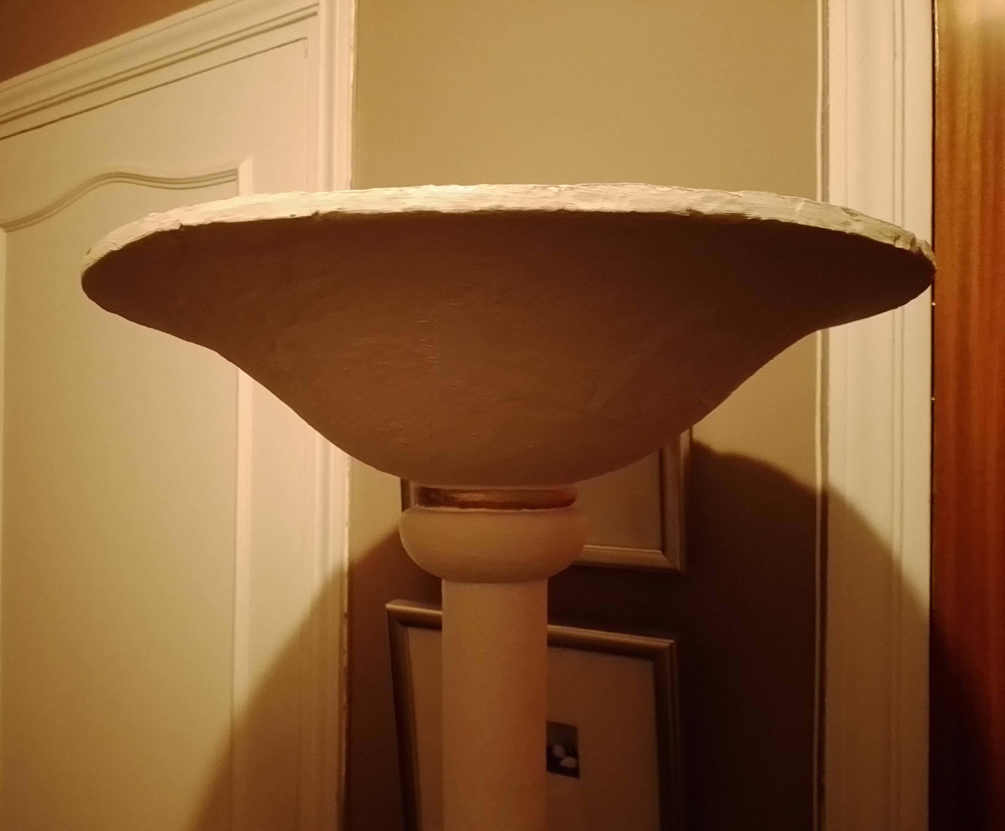Art Deco plaster floor lamp