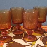 6 vintage codec stemware