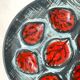 Vintage MBFA Pornic oyster barbotine plates from the 60s