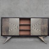 Sideboard with hand-painted pattern, 1960