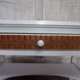 White white chic country style console