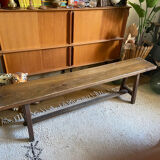 Solid oak bench