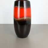 Fat lava multi-color 239-41 vase made by Scheurich, 1970s